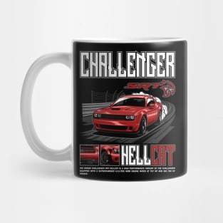Dodge Challenger SRT Hellcat T-Shirt Mug